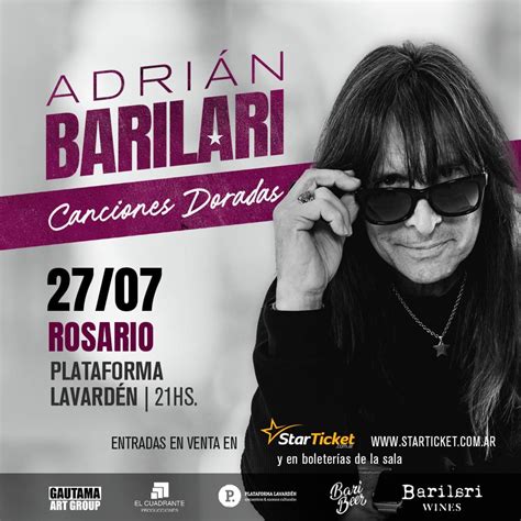 ADRIAN BARILARI ROSARIO CANCIONES DORADAS 2 GIRA 2024 R StarTicket