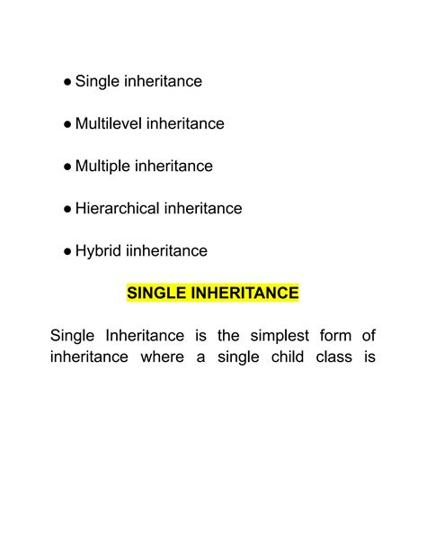 Solution What Is Inheritance Studypool