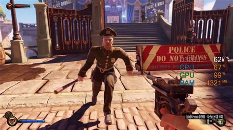 GeForce GT 1030 Intel Celeron G4900 Bioshock Infinite FPS Test