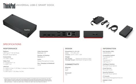 Lenovo Thinkpad Universal Thunderbolt Smart Dock Und Universal Usb C