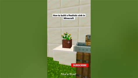 Minecraft Realistic Sink Shorts Minecraft Youtube