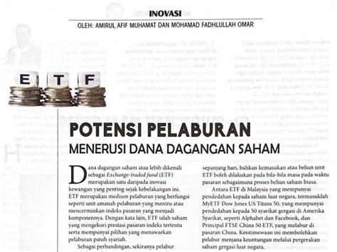 Pdf Potensi Pelaburan Menerusi Dana Dagangan Saham Dewan Ekonomi