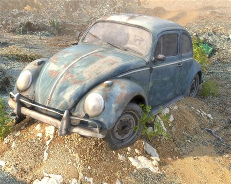 3d Model Abandoned Car Wreck Scan Turbosquid 1975913