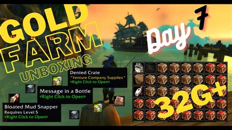 Day 7 Gold Farm Unboxing Season Of Discovery Phase 1 2 WoW SoD Fishing