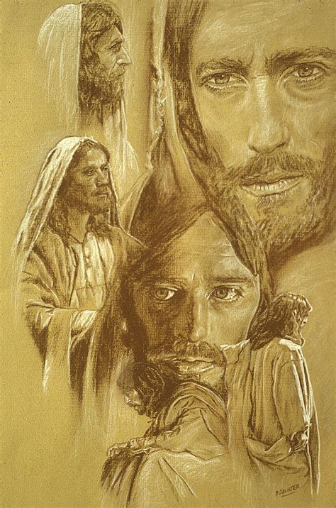 Jesus Drawing by Bryan Dechter