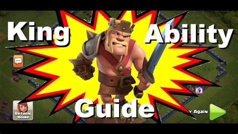 How To Use The Barbarian Kings Ability Clash Of Clans Youtube