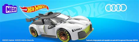 Amazon MEGA Hot Wheels Building Toy Race Car Playset Audi R LMS GT With Pieces