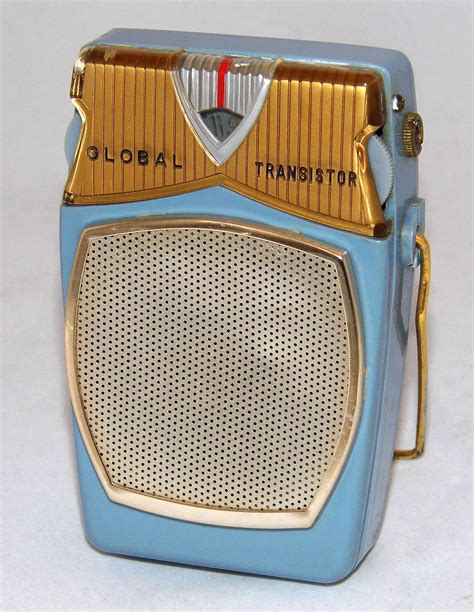 Vintage Global Transistor Radio Model Gr 711 Am Band Only 6 Transistors Reverse Paint Made