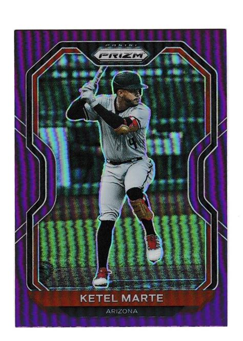 2021 Panini Prizm Purple Ketel Marte 41 Arizona Diamondbacks EBay