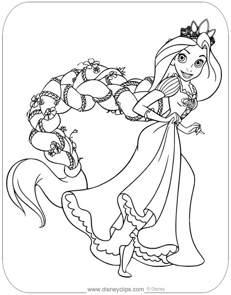 Rapunzel Coloring Pages Disneys Tangled Coloring Pages Disneyclips