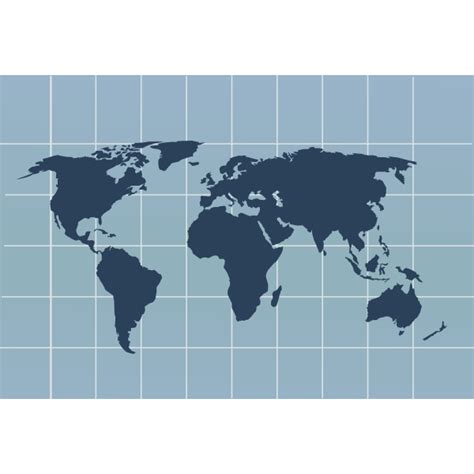 World Map Grid Lines