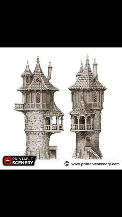 DND wizards tower in 2023 | Wizard's tower, Fantasy house, Art drawings ...