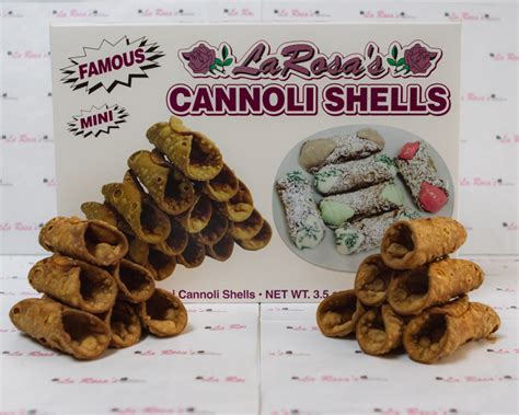 Small Cannoli Shells 36 Larosas World Famous Italian Bakery