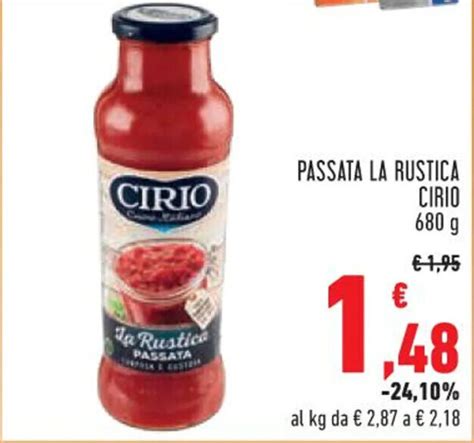 PASSATA LA RUSTICA CIRIO 680 G Offerta Di Conad City