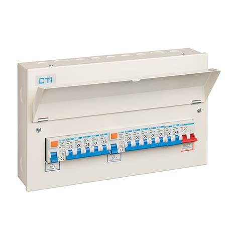 18 Way Consumer Unit With Mains Isolator Rcds And Mcbs