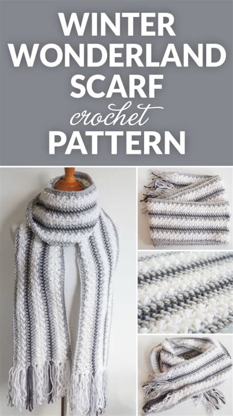 Winter Wonderland Crochet Scarf Pattern Dabbles Babbles