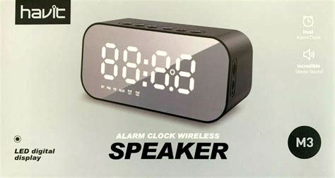 Havit M Alarm Clock Wireless Speaker For Sale Online Ebay