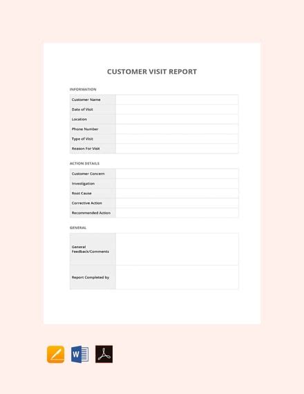 21+ Visit Report Templates - Word, PDF, Doc, Apple Pages Format Download | Free & Premium Templates