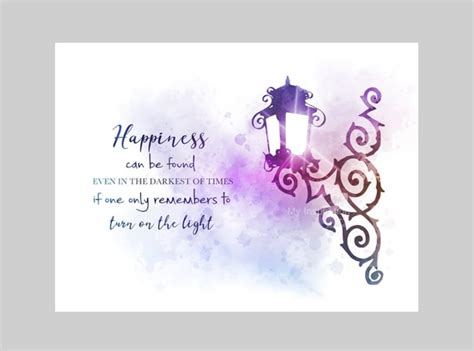 Happiness Can Be Found Even In The Darkest Of Times Quote Art Etsy