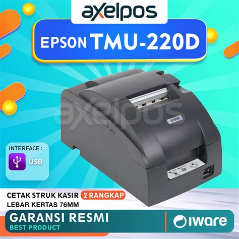 Jual PRINTER KASIR DOT MATRIX EPSON TMU220D TMU 220D TMU 220 D