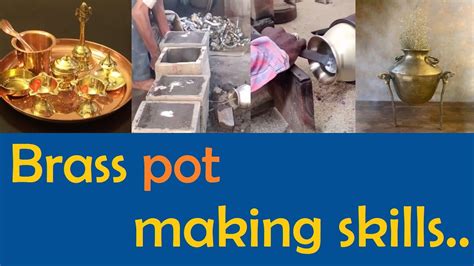 Brass Pot Making Skills Brass Pooja Items Making Things With Brass Silver Gold Viral