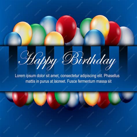 Premium Vector Happy Birthday Vector Design With Typography And