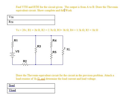 SOLVED Create A Circuit In Multisim And Record The Results Find VTH