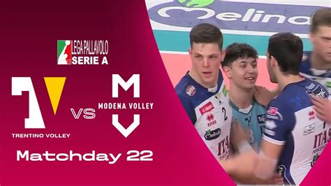 Trentino Vs Modena Highlights Superlega Matchday Youtube