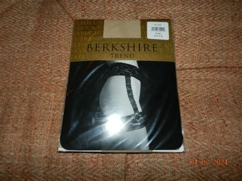 BERKSHIRE TREND LACE Garter Thigh Hi Nude Stockings Size A B 13 85