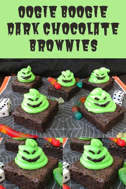 Savory Moments Oogie Boogie Dark Chocolate Brownies HalloweenTreatsWeek