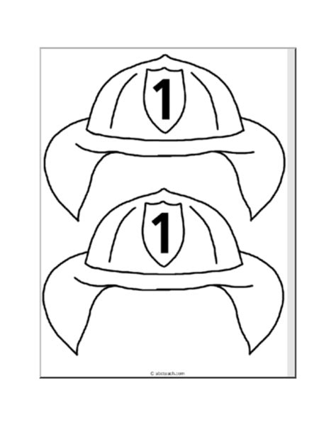 Fire Hat Coloring Page