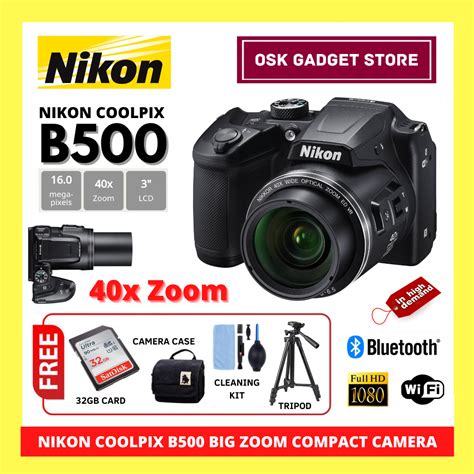 Nikon Coolpix B500 Big Zoom Compact Camera 40x Optical Zoom Full Hd