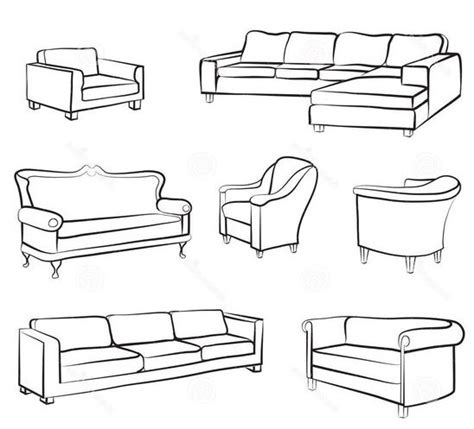 Sofa Set Pencil Drawing Sofa Design Ideas