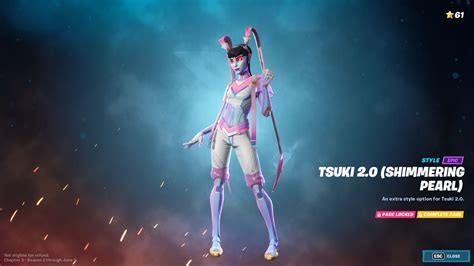 How To Unlock Tsuki 2 0 Shimmering Pearl Fortnite Season 2 Chapter