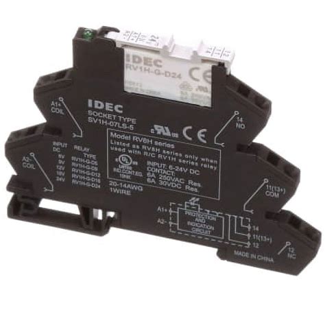 IDEC RV8H S D24 Relay E Mech PLC SPDT 6A 24VDC Spring Term