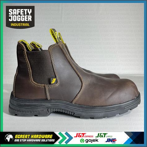 Jual Sepatu Safety Jogger JACKMAN BROWN S3 SR FO HRO Toecap Steel