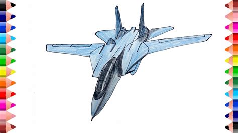 How To Draw Grumman F Tomcat Fighter Jet Jet Fighter Coloring The