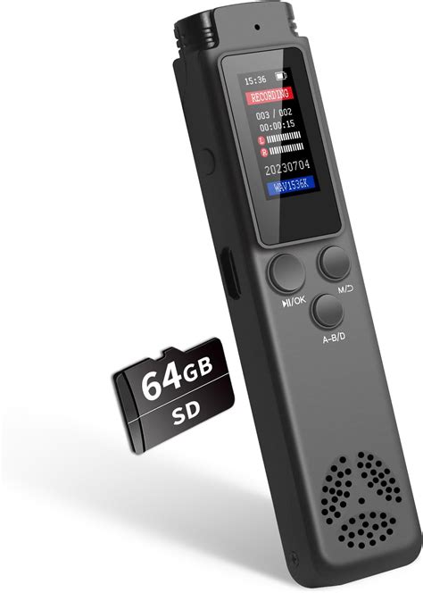 128gb Digital Voice Recorder With Playback Voice Activated Recorder For Lectures