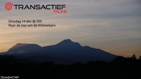 Transactief Talks Naar De Top Van De Kilimanjaro Met De Mountainbike