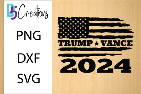 Trump Vance 2024 Black SVG Graphic By B5creations Creative Fabrica