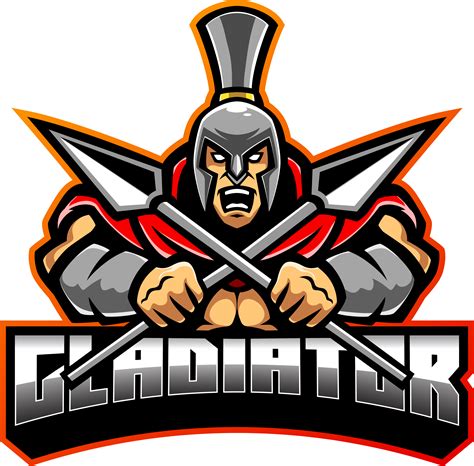 Gladiator esport mascot logo design By Visink | TheHungryJPEG