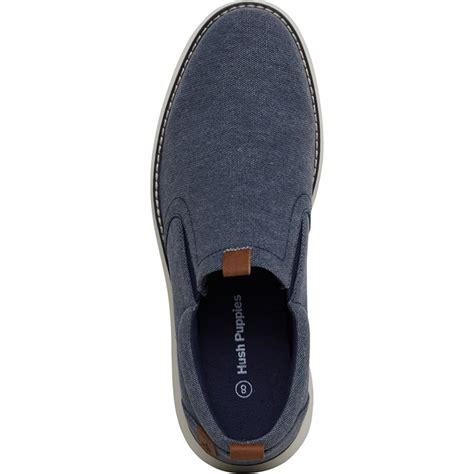 Buy Hush Puppies Mens Benny Slip Casual Shoes Navy Canvas