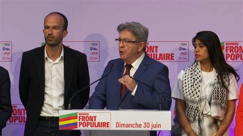 M Lenchon Si Le Nfp Est E Dans Une Triangulaire Nous Retirerons