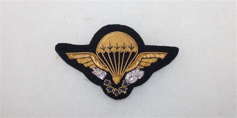 Brevet De Chuteur Parachutiste En Canetille Chris Militaria