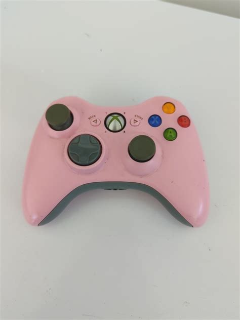 Microsoft Xbox 360 Cotton Candy Pink Wireless Controller Gb4 Ebay