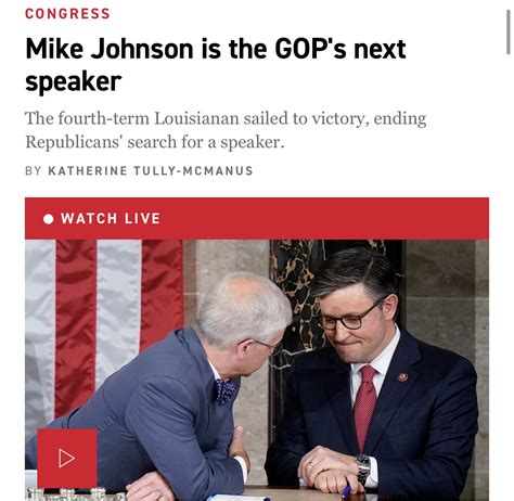 ‘Mike Johnson elected speaker’ - Perspectives