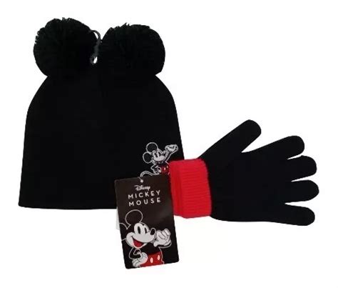 Kit Inverno Infantil Mickey Disney Gorro Touca Luvas Parcelamento