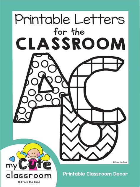 classroom printable letters    copyright world wide web