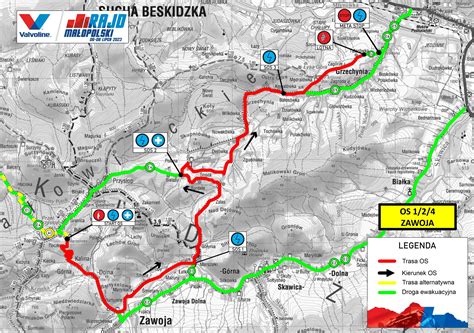 Trasa rajdu Valvoline Rajd Małopolski 6 8 czerwca 2024