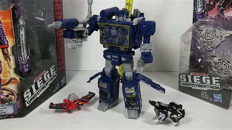 Transformers Soundwave Laserbeak And Ravage Siege War For Cybertron